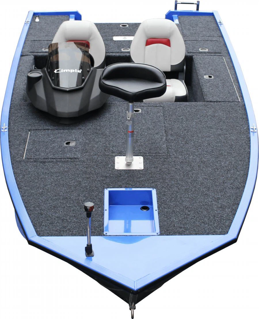 14 ft Aluminum Bass Boat Front view