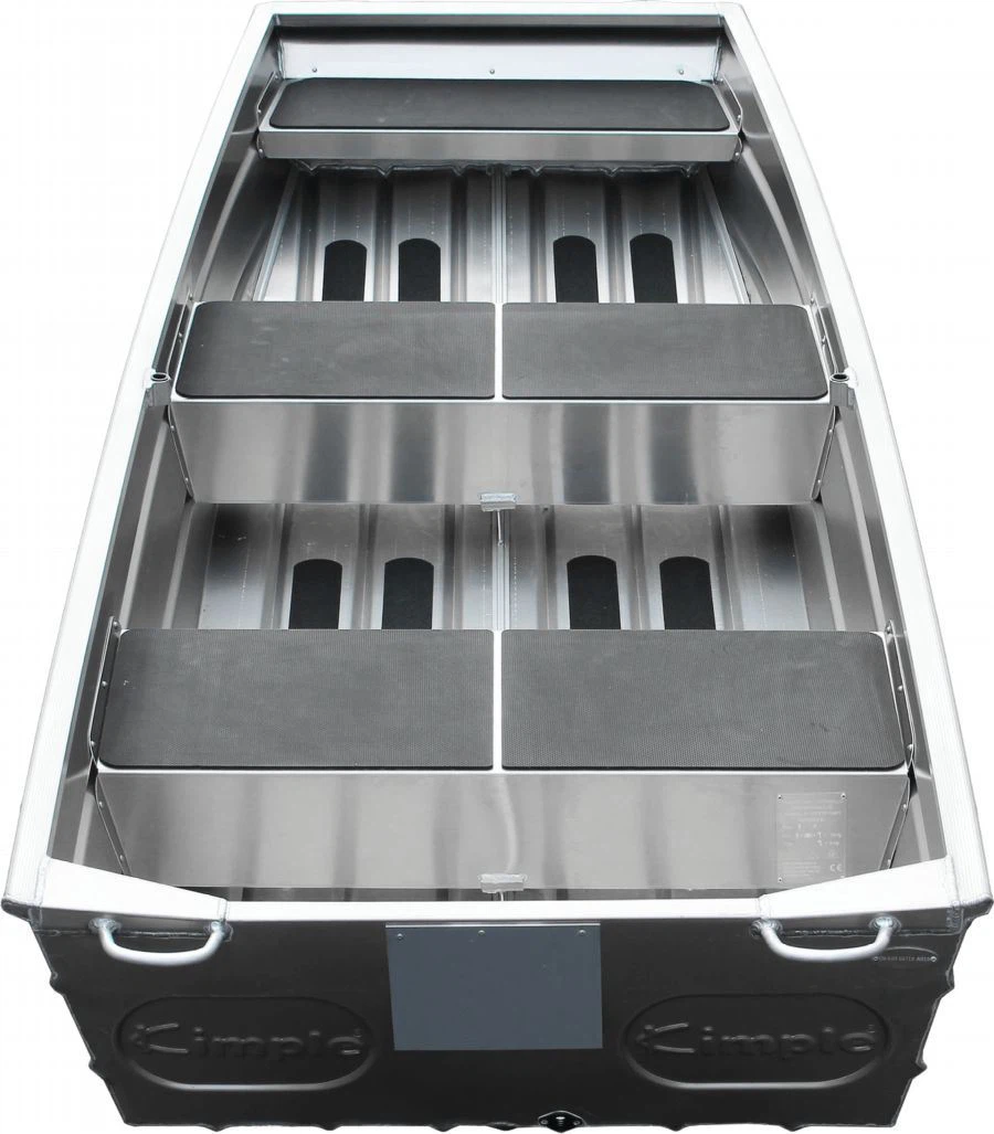 10 ft Aluminum Flat Bottomed Boat back view