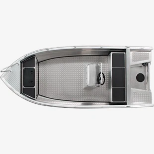 15 Fuß Aluminium-Fischerboot mit V-Rumpf und Mittelkonsole