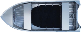 Komplett aus Aluminium gefertigtes Fischerboot
